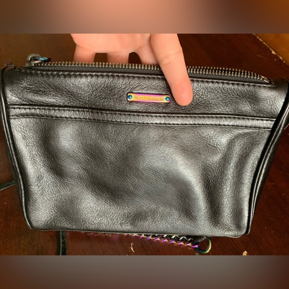 Rebecca Minkoff Mini MAC Oil Slick Iridescent Crossbody Shoulder Bag Purse - Picture 5 of 16